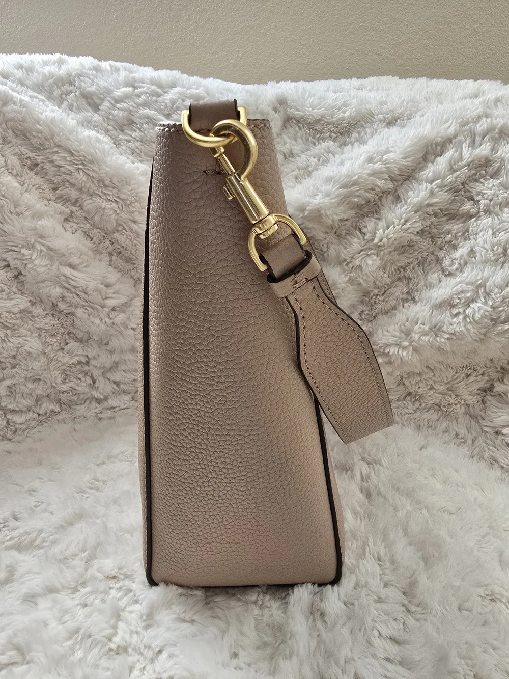Tory Burch Taupe Leather Crossbody Bag - Picture 3 of 11